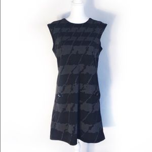 MICHAEL KORS | FITTED BLACK & GREY DRESS